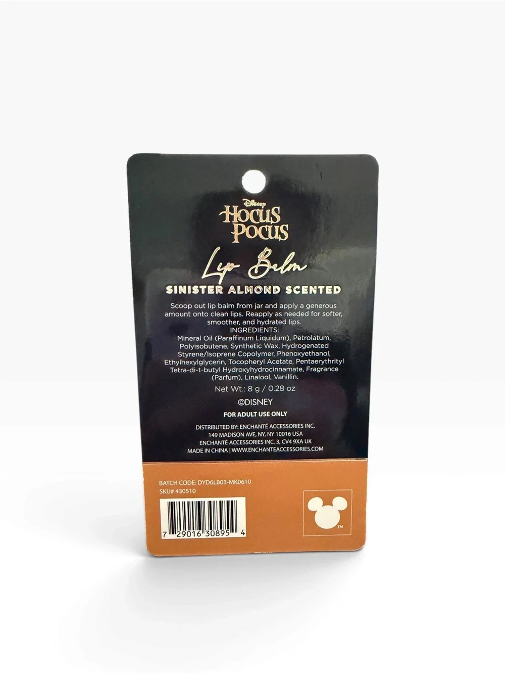 Disney Hocus Pocus Lip Balm Set of 4 Cauldron Scents Cherry Vanilla